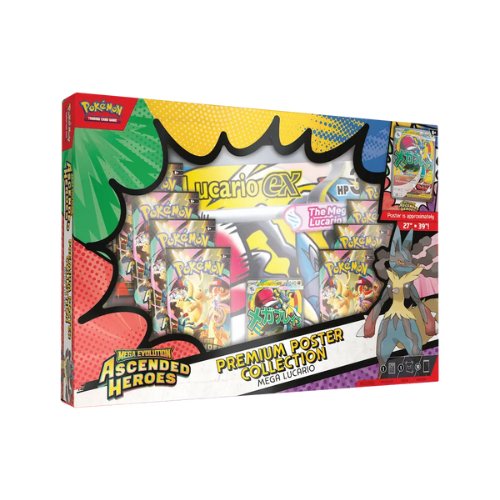 Ascended Heroes Premium Poster Collection Mega Lucario