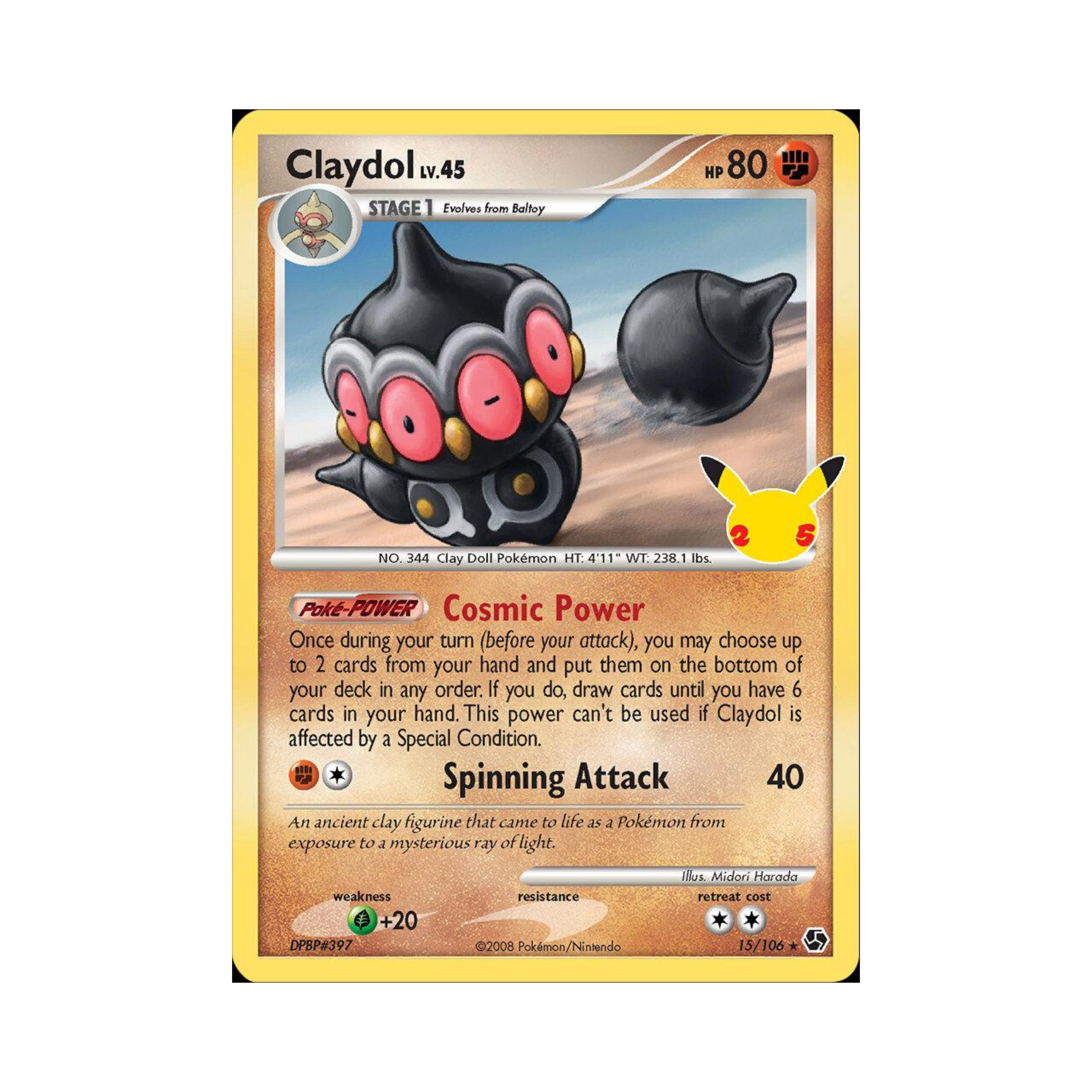 Claydol Lv.45 HOLO 15 - Celebrations