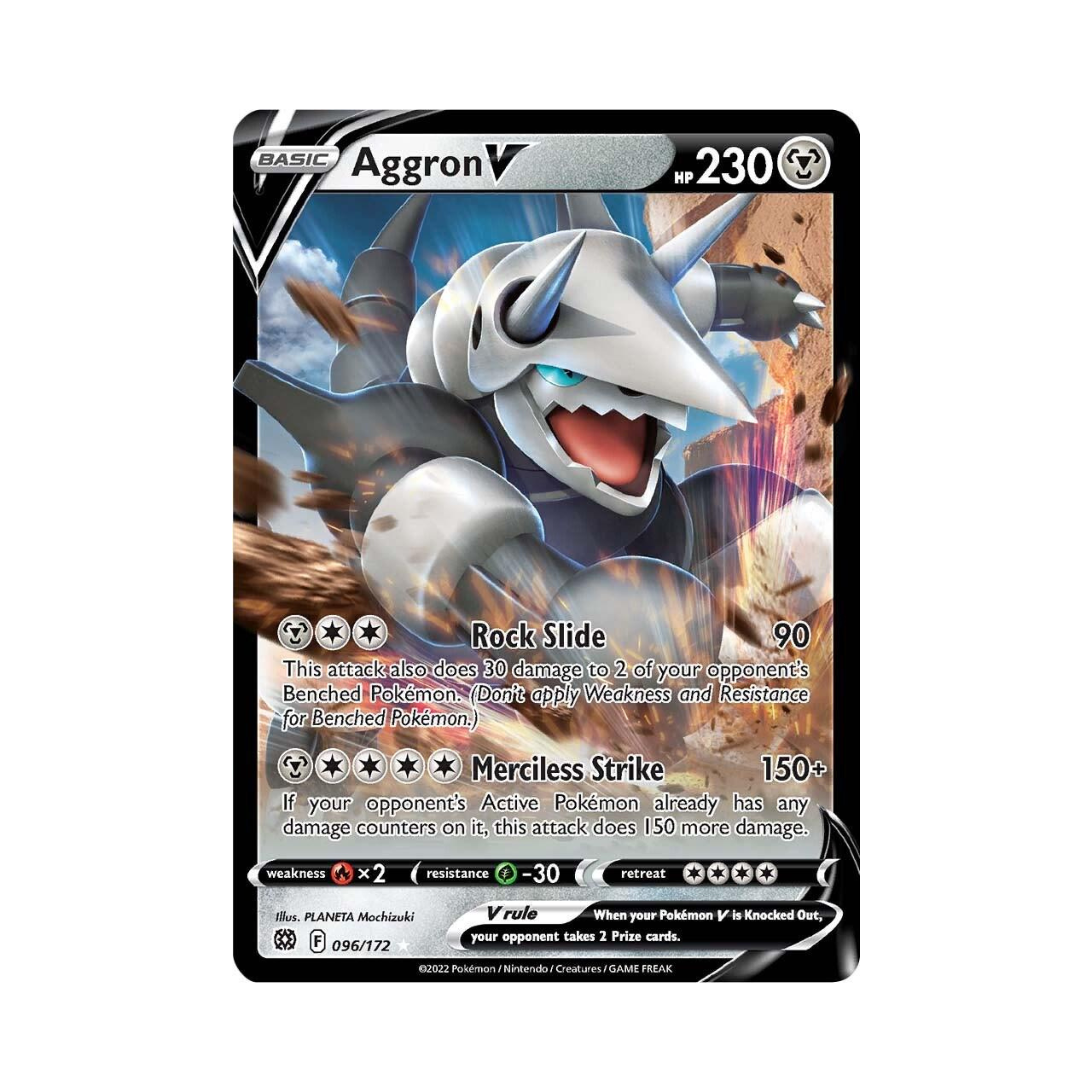 Aggron V 096 - Brilliant Stars
