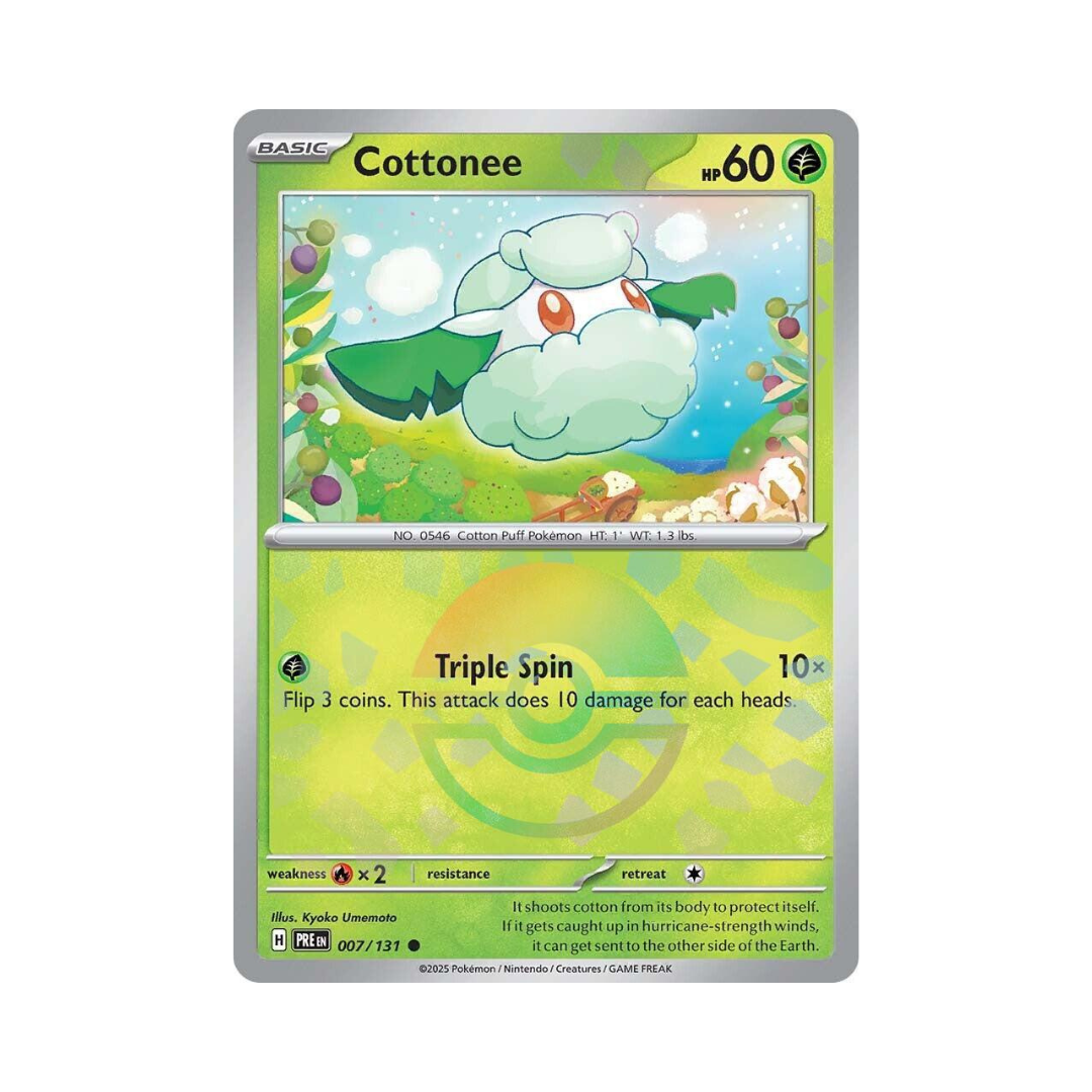Cottonee POKEBALL 007 - Prismatic Evolutions