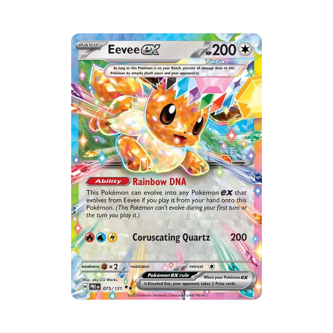 Eevee ex 075 - Prismatic Evolutions