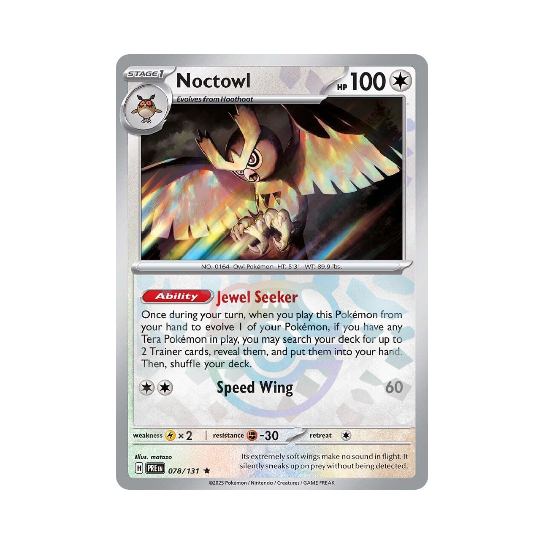 Noctowl MASTERBALL 078 - Prismatic Evolutions