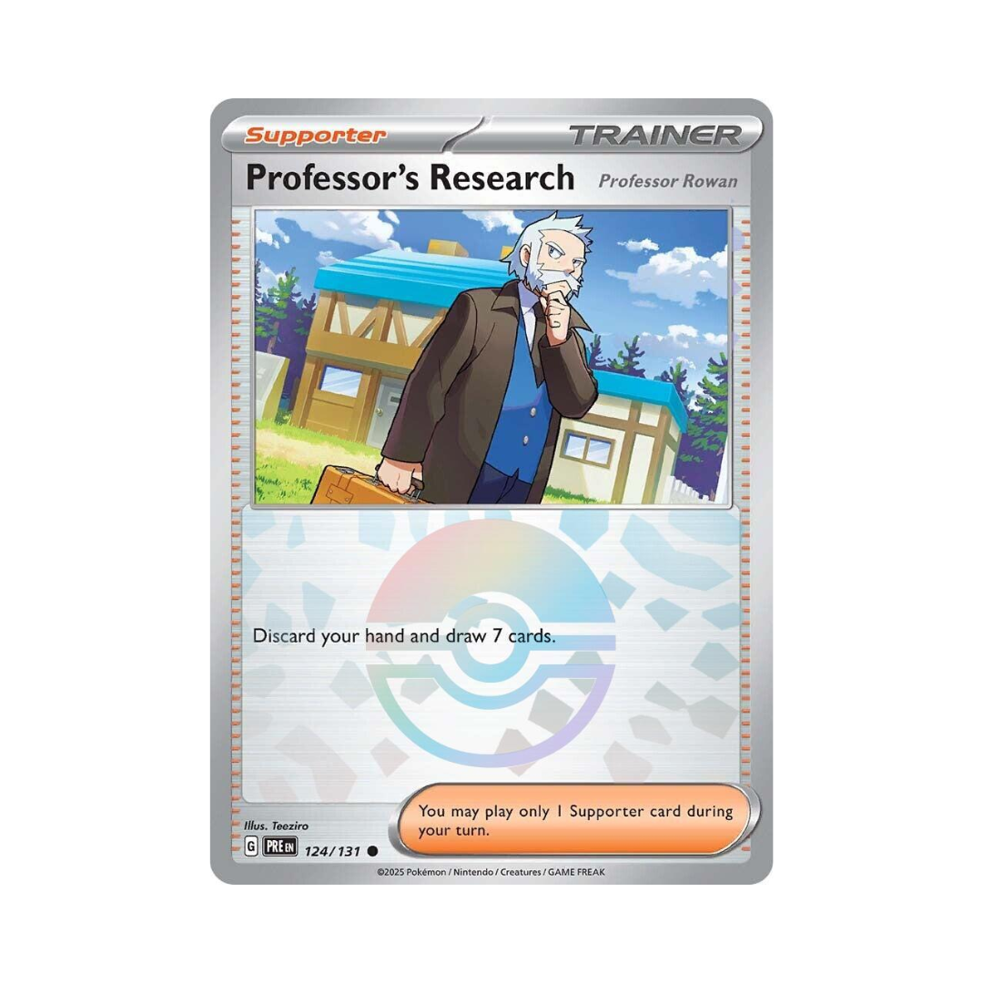 Professor's Research - Professor Rowan 124 POKEBALL - Prismatic Evolutions