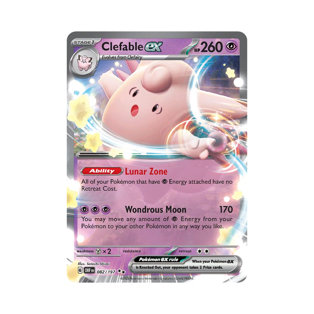 Clefable ex 082 - Obsidian Flames