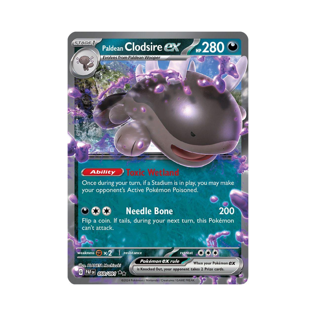 Paldean Clodsire ex 059 - Paldean Fates