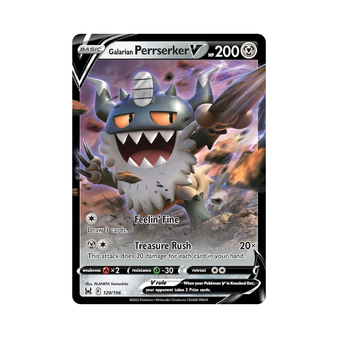 Galarian Perrserker V 129 - Lost Origin