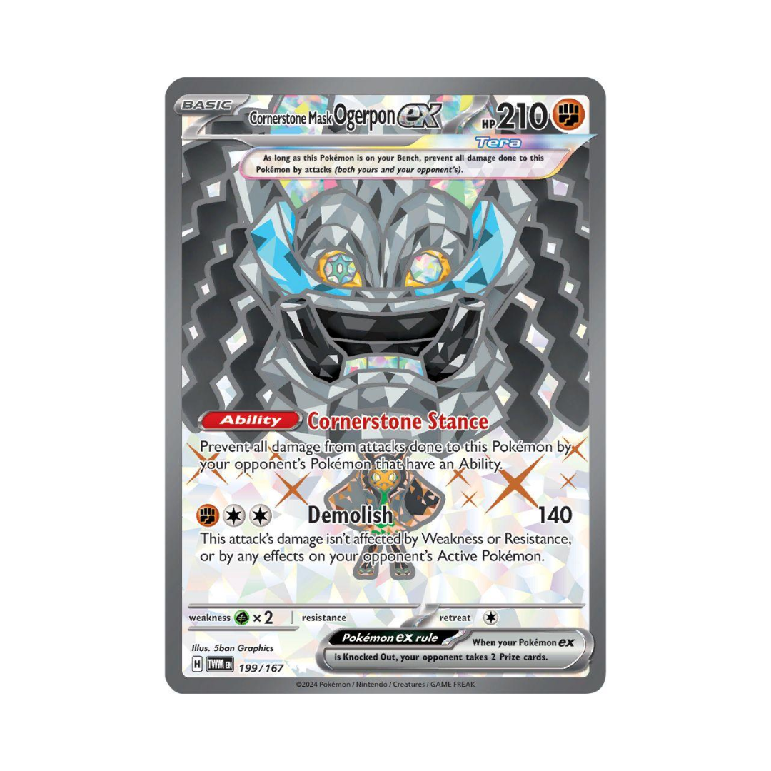 Cornerstone Mask Ogerpon ex 199 - Twilight Masquerade