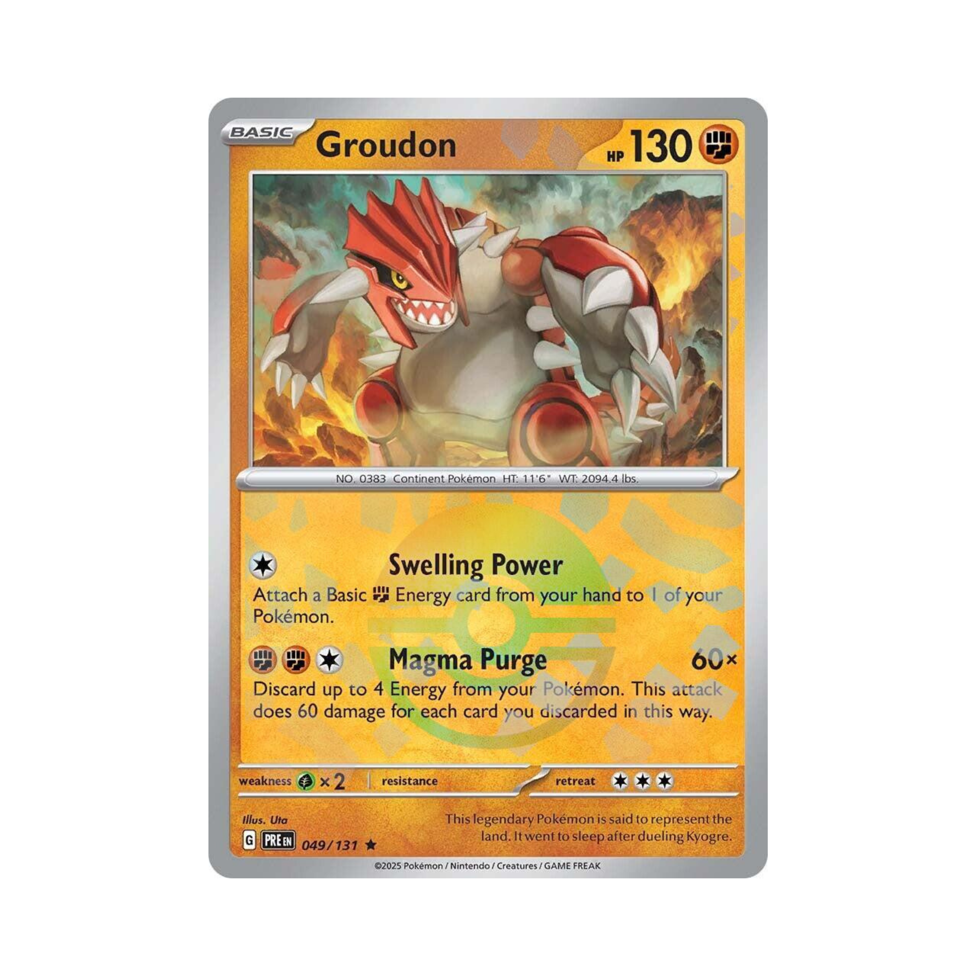 Groudon POKEBALL 049 - Prismatic Evolutions