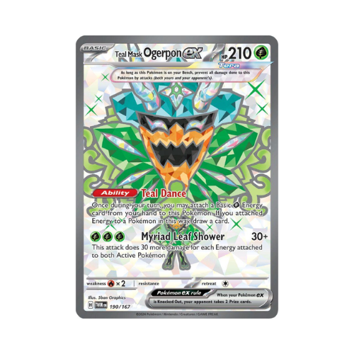 Teal Mask Ogerpon ex (TWM 190)