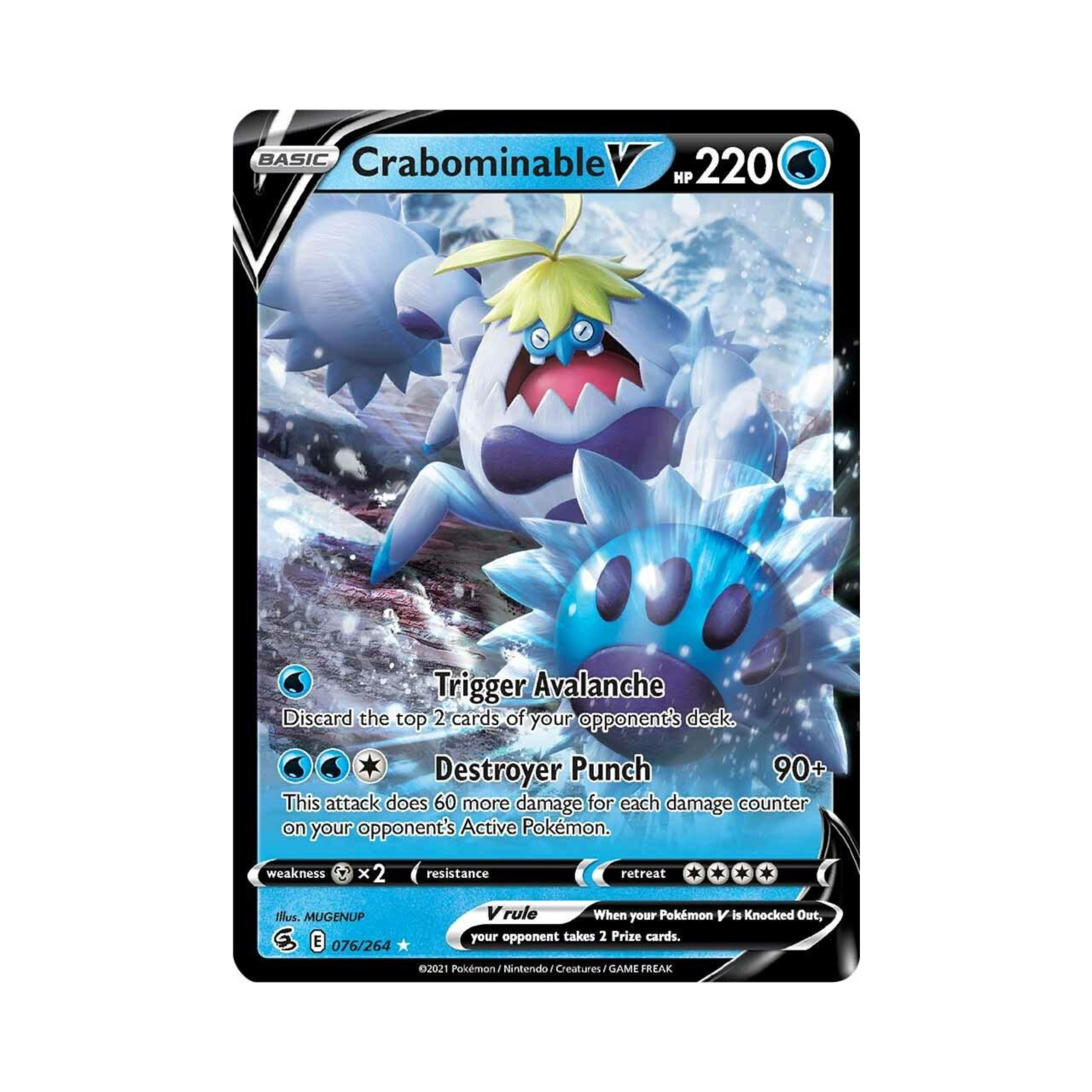 Crabominable V 076 - Fusion Strike