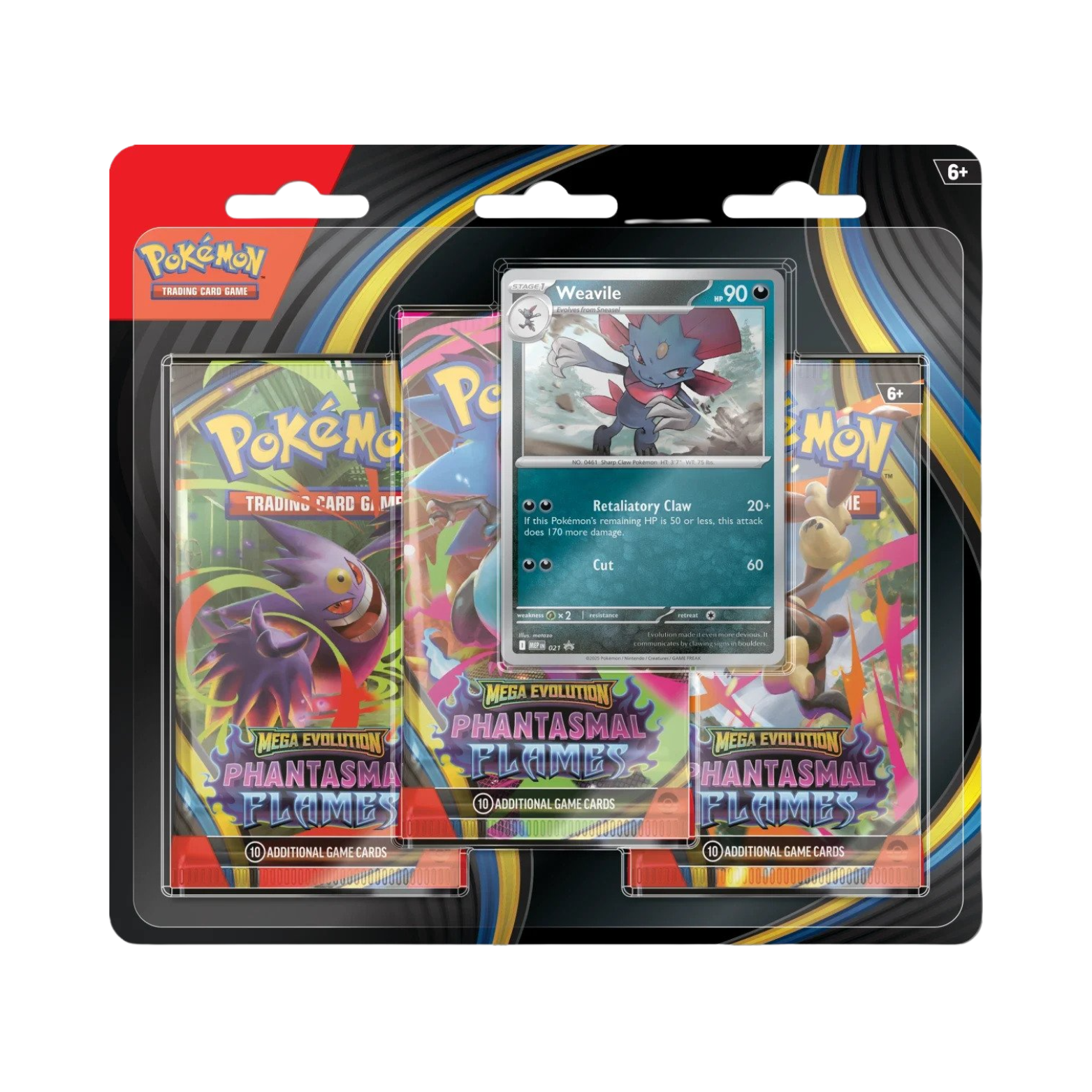 Phantasmal Flames 3 Pack Blister Weavile