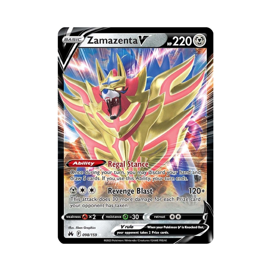 Zamazenta V 098 - Crown Zenith